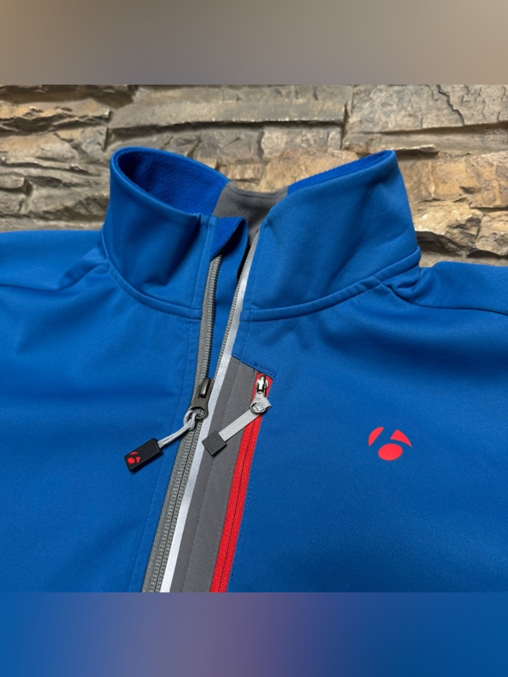 Bontrager RXL 180 Softshell Jacket Mens Large Blue Gray Cycling Racing Biking - Picture 4 of 13